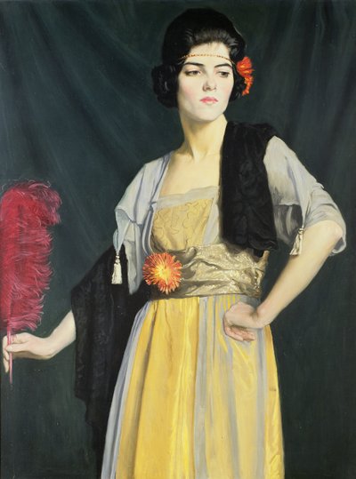 The Feather Fan by William Strang